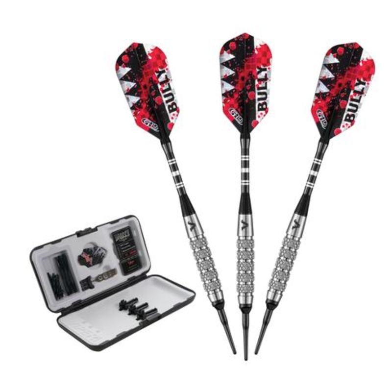 Viper Bully Tungsten Soft Tip Dart Set 5 Knurled Rings 18 Grams