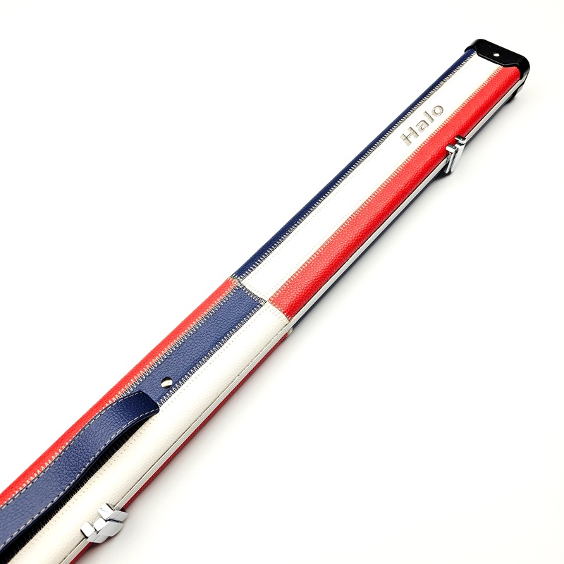 Peradon Limited Edition Red, White & Blue Block Halo 3/4 Cue Case