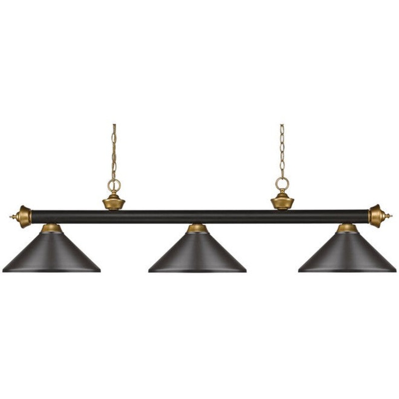 Z-Lite Riviera Bronze with Satin Gold Accents Light