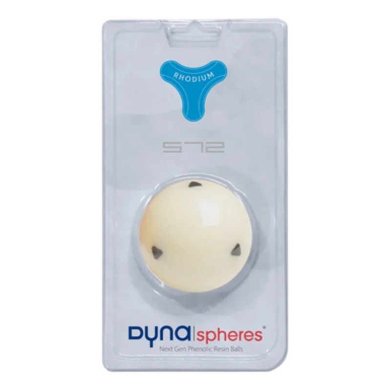 Dynasphere Rhodium 572 Six Black Triangle Cue Ball