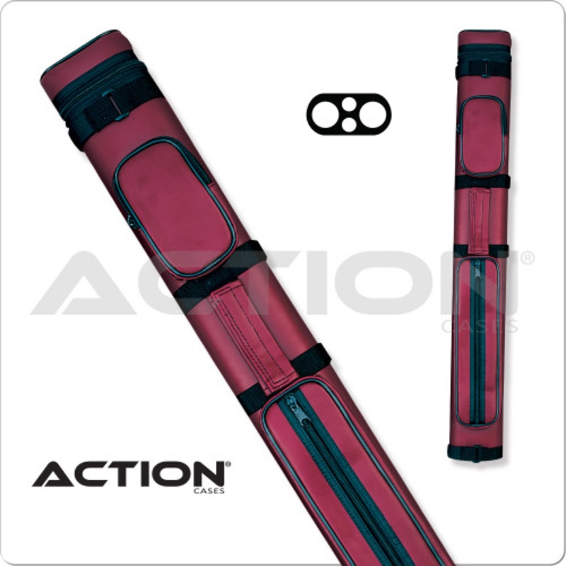Action AC22 2×2 Burgundy Hard Cue Case