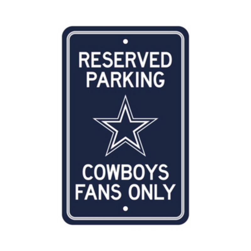 Dallas Cowboys Reserved Parking Sign