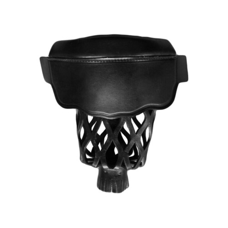 Smooth Leather Shield Drop Pocket Set Black