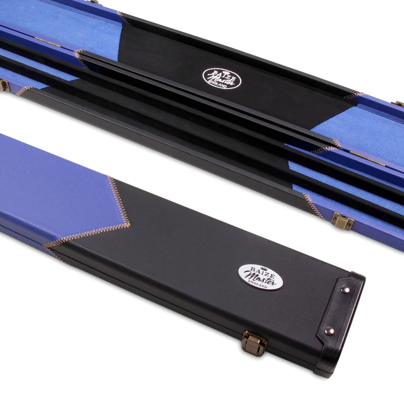 Baize Master Deluxe cue case to hold THREE x 1 piece cues ROYAL BLUE