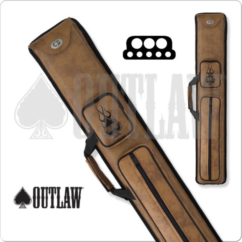 Outlaw OLH35 Flames 3×5 Hard Cue Case