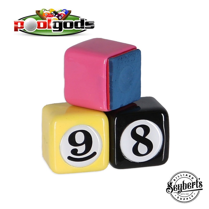8 Ball / 9 Ball Chalk Holder|8 Ball Black|8 Ball Pink|9 Ball Yellow