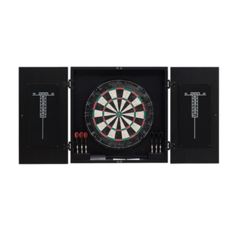 American Heritage Vienna Dartboard Cabinet in Black