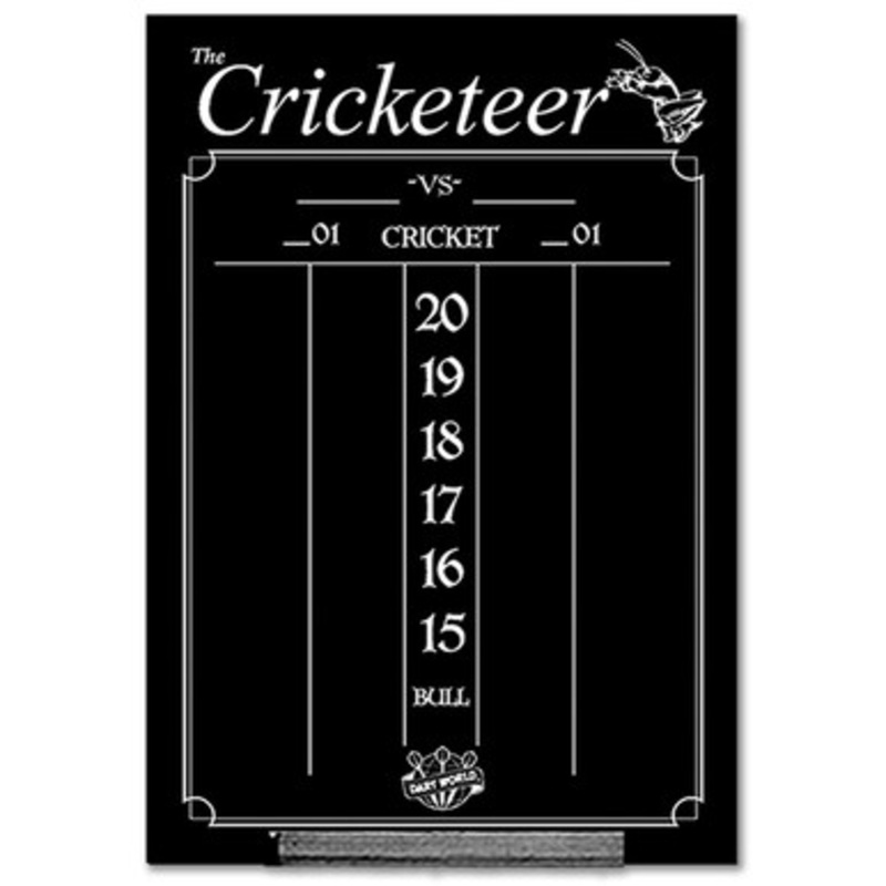 Dart World Cricketeer Large Black Chalkboard