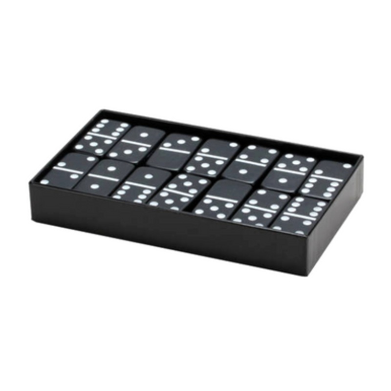 Double Six Jumbo Dominos – Black