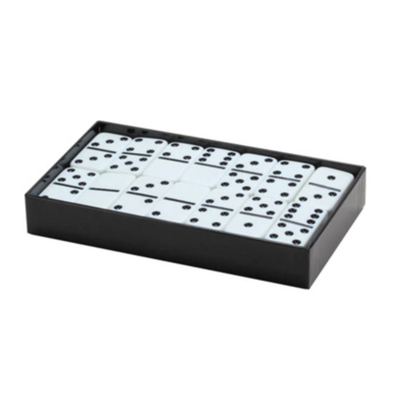 Double Six Jumbo Dominos – White