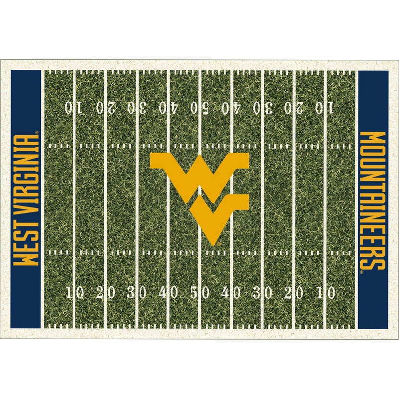 West Virginia University  6×8 Homefield Rug