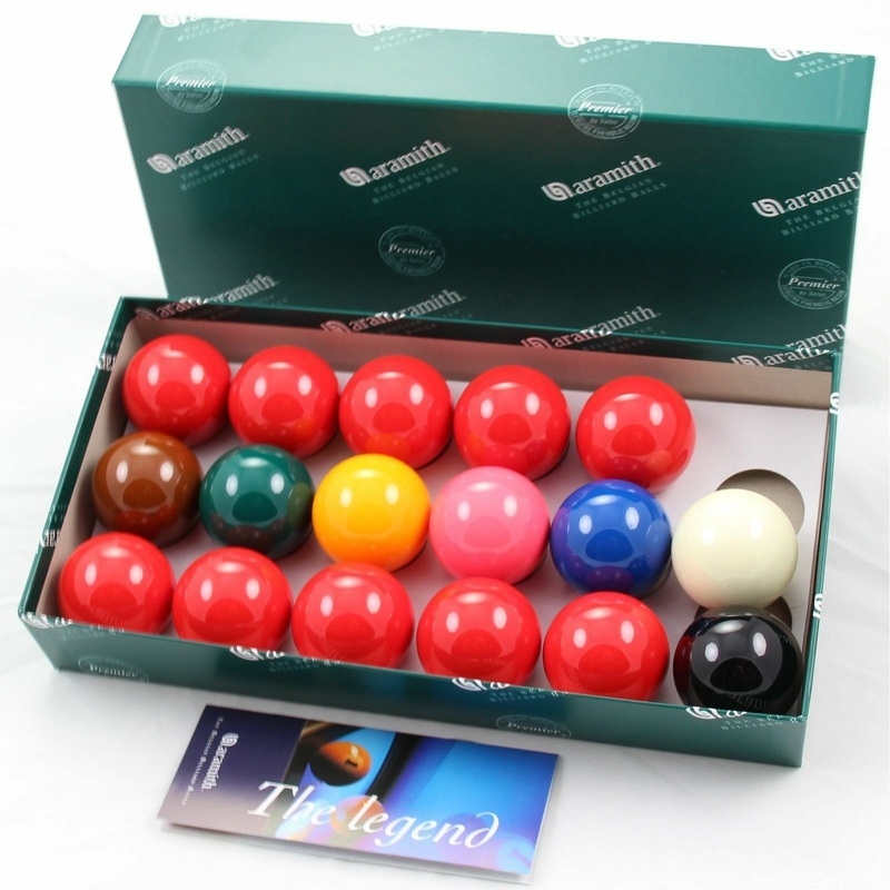 ARAMITH PREMIER 1 7/8 snooker balls set with 10 reds for uk pool tables