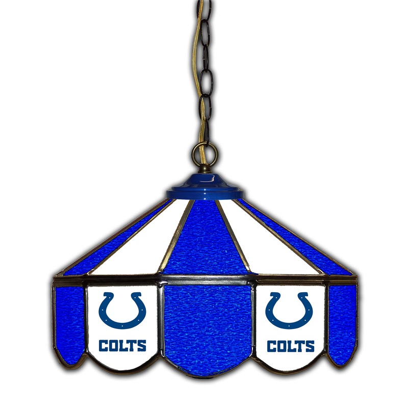 Indianapolis Colts  14 Glass Pub Lamp