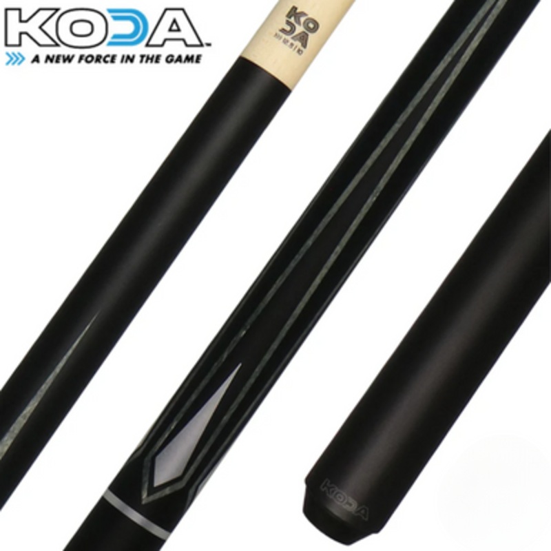 Koda KD47GY Onyx & Grey Chrome Wrapless Pool Cue