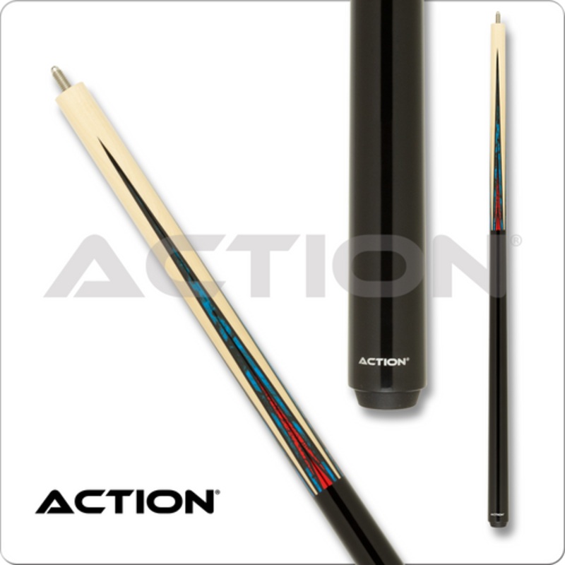 Action Fractal ACT171 Blue and Red Pool Cue