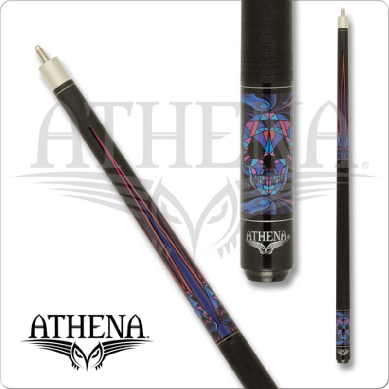 Athena ATH55 Blue Skull Kaleidoscope Pool Cue