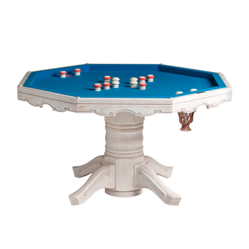 Darafeev Classic Poker Dining Game Table with Bumper Pool