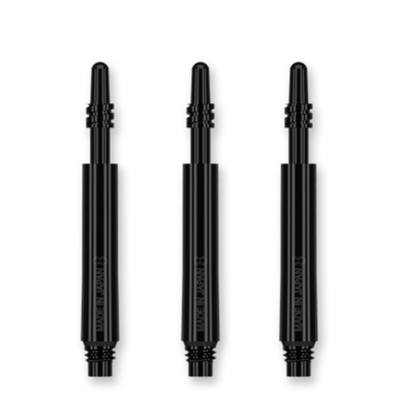 Target 8 Flight Black Spinning Shafts – 26mm