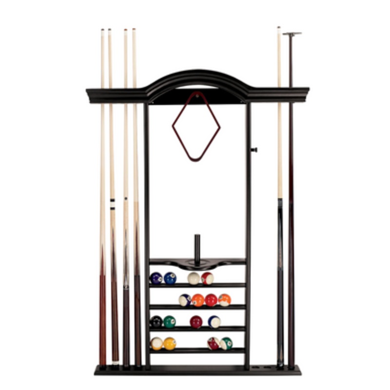 American Heritage 7 Cue Rack in Black