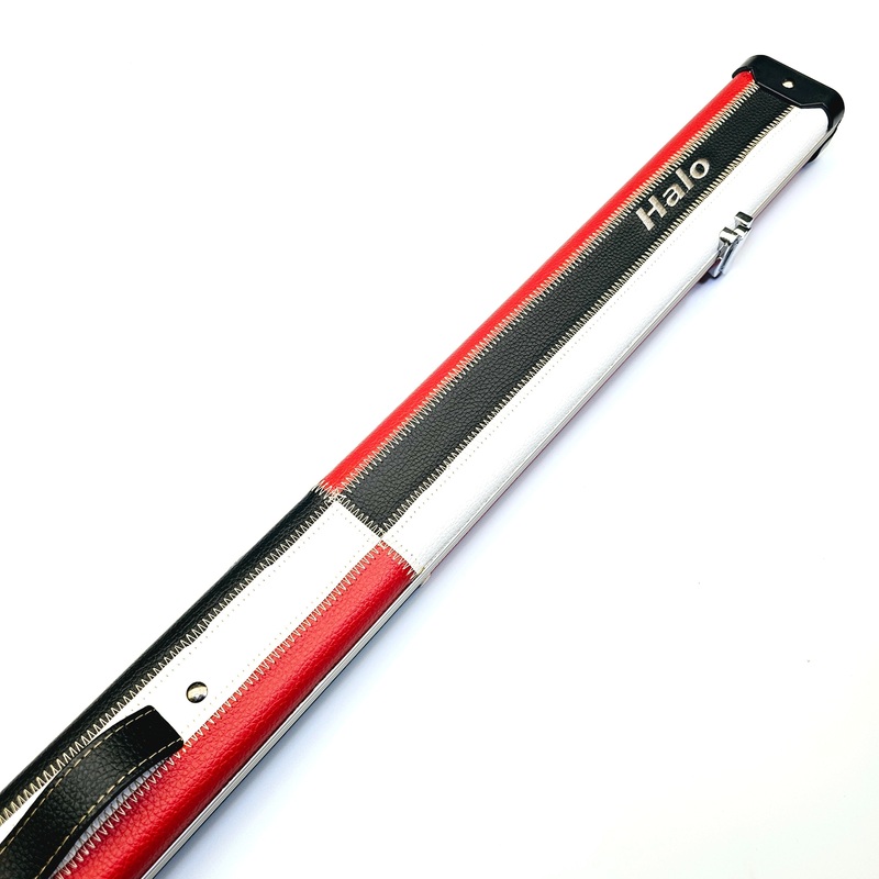 Peradon Limited Edition Red, White & Black Block Halo 3/4 Cue Case