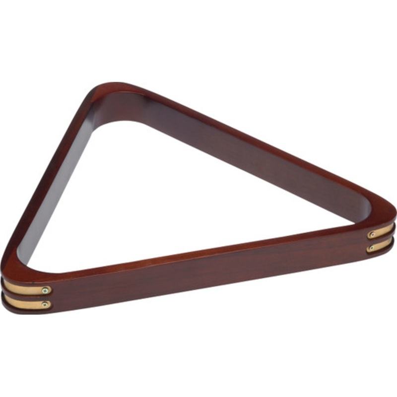 8 Ball Triangle with Brass Corners Chocolate