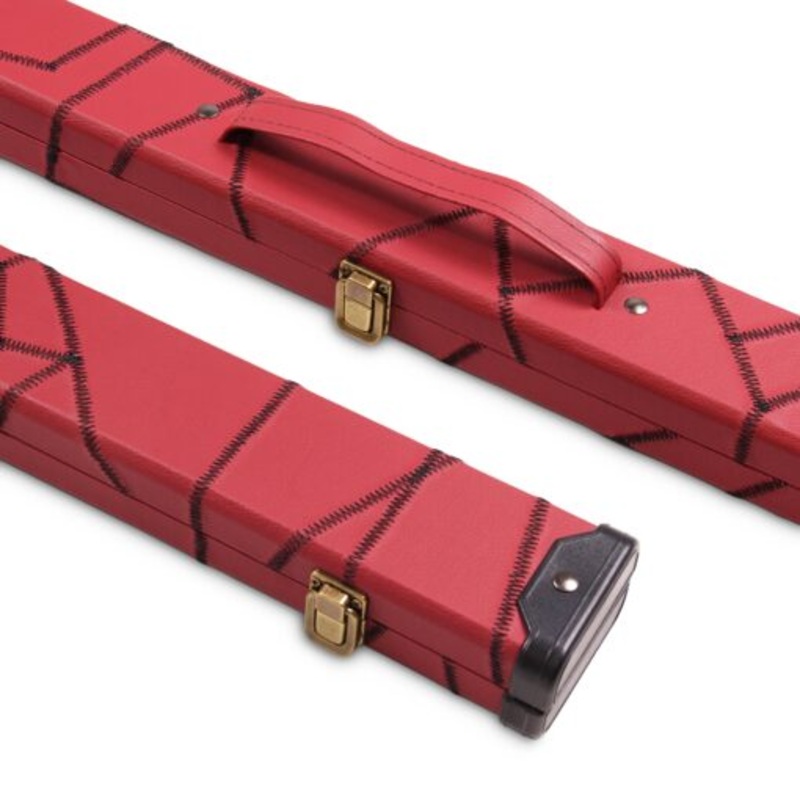 Deluxe reinforced ends CRAZY STITCH 3/4 cue case WINE