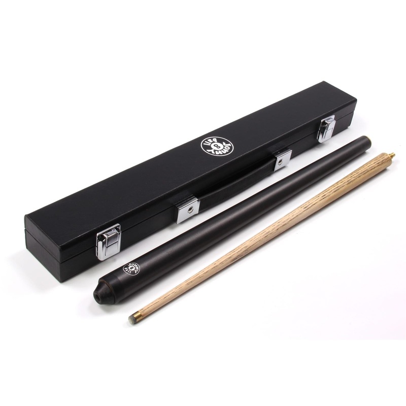 Junior short cue 42 with matching hard case BLACK