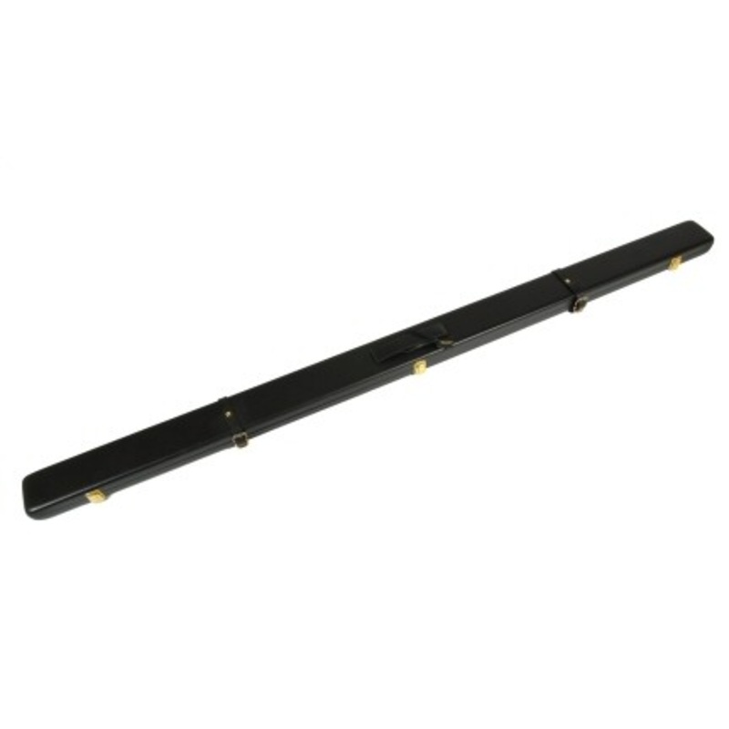 PERADON 1 piece GENUINE LEATHER WIDE cue case to hold 2 cues or extensions etc