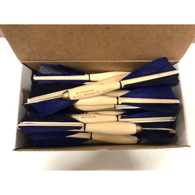 APD No.1 Official Tournament Darts Blue Feather (Dozen)