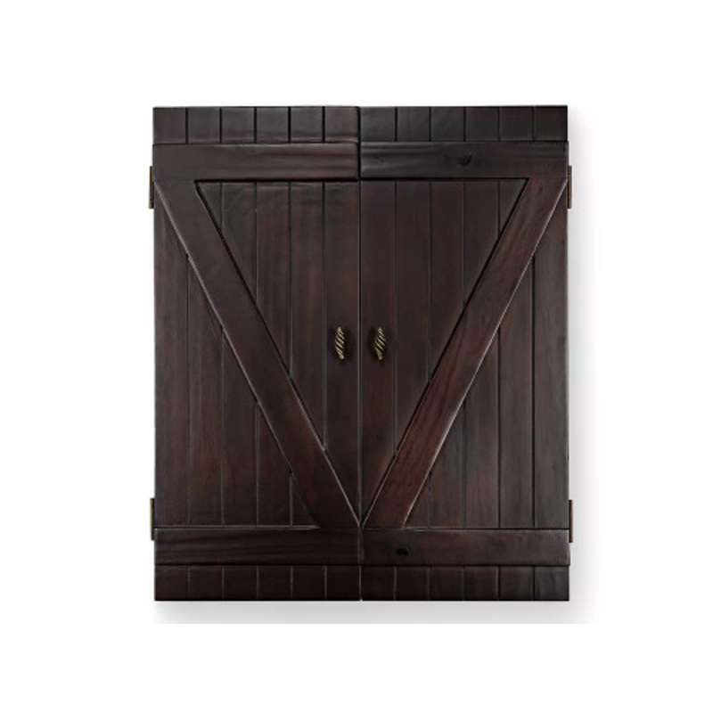 Presidential Rustic Dartboard Cabinet Chocolate
