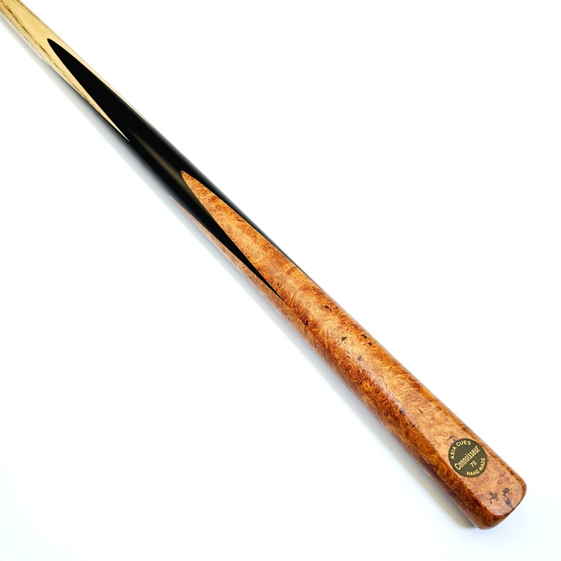 Asia Cues Connoisseur No.76 – One Piece Snooker Cue 9.5mm Tip, 17.8oz, 58