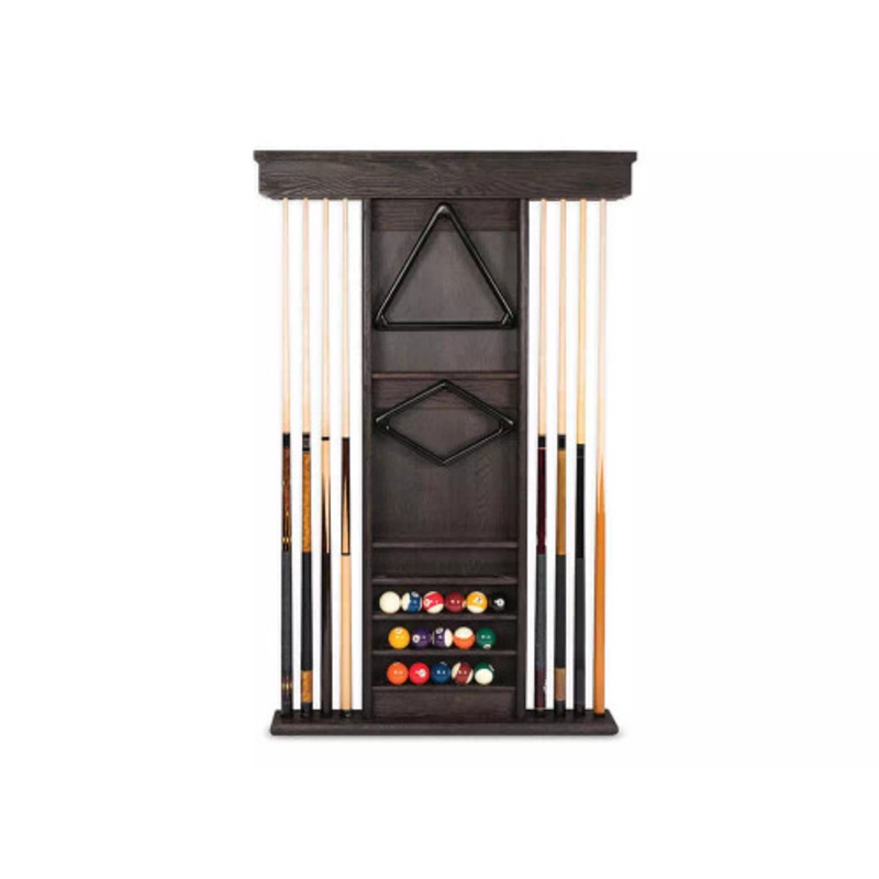 Presidential Ambassador Wall Cue Rack Charcoal Brown