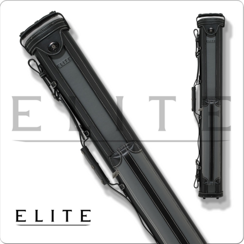 Elite ECV22 2×2 Vintage Black/Grey Leather Cue Case