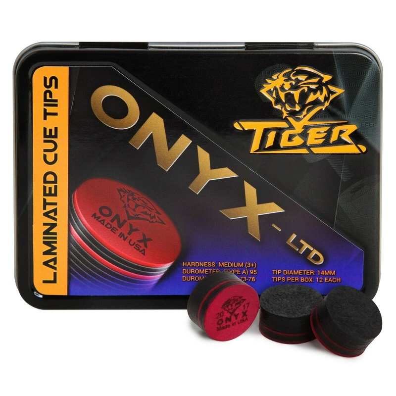 Tiger Onyx – LTD Cue Tip 14mm Medium 1 pc