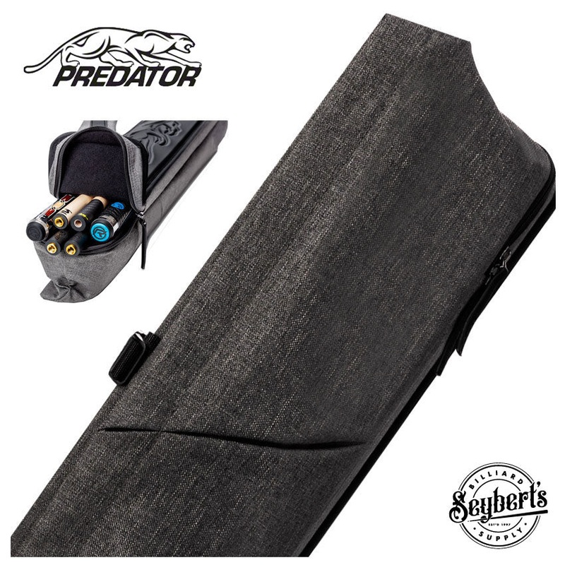 Predator Urbain Dark Grey Top Zipper 2×4 Hard Pool Cue Case – PREU2X4GRH