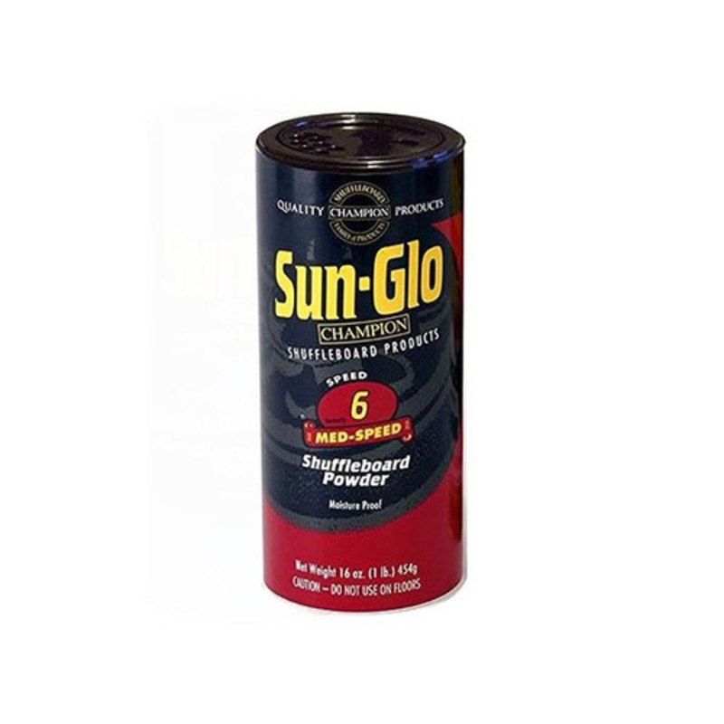 Sun-Glo Speed 6 (Medium Speed) Shuffleboard Powder Wax 16 oz. Can