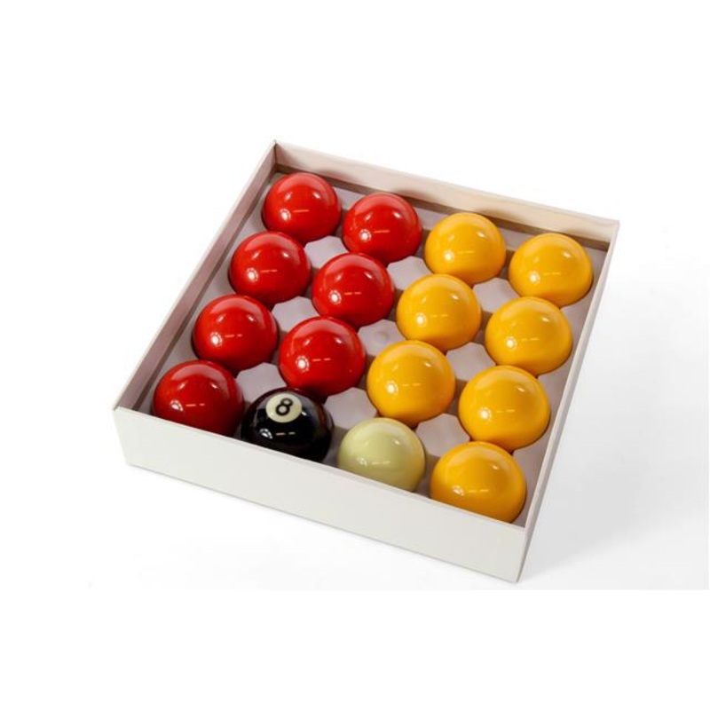 Full sized 2 1/4 American sized pool balls REDS and YELLOWS