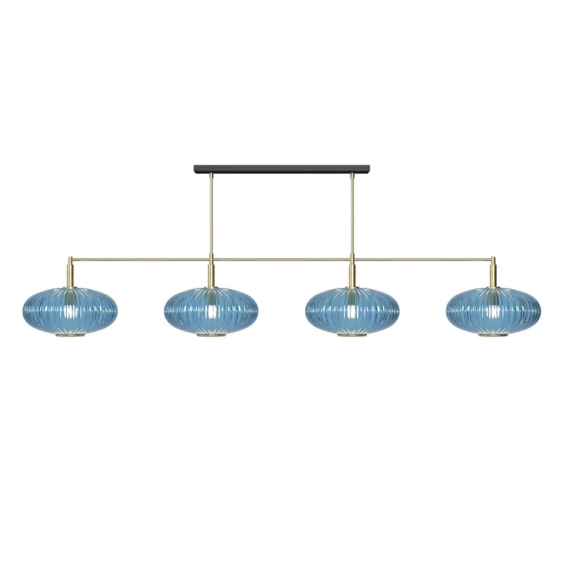 Prohibition 66 Blue Shades with Brass Bar