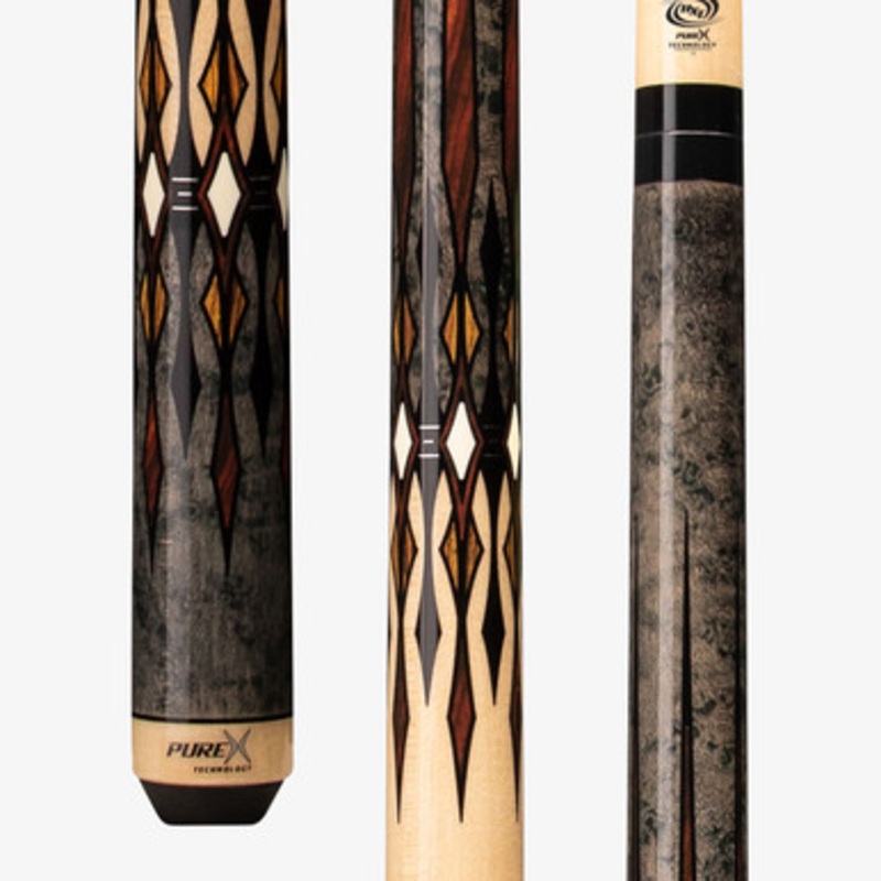 Pure X Grey Stained Birdseye Low Deflection HXTE11 Cue