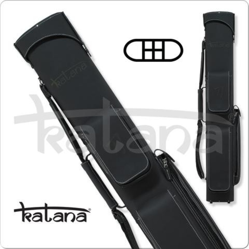 Katana KATC03 2×4 Charcoal Leather Hard Cue Case