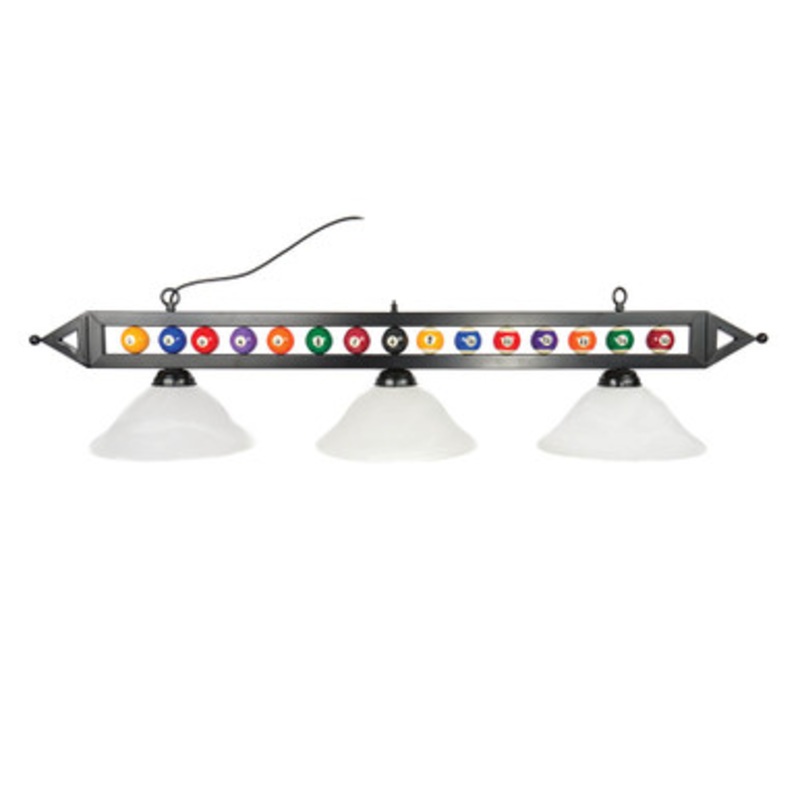Presidential Matte Black Light With Billiard Balls
