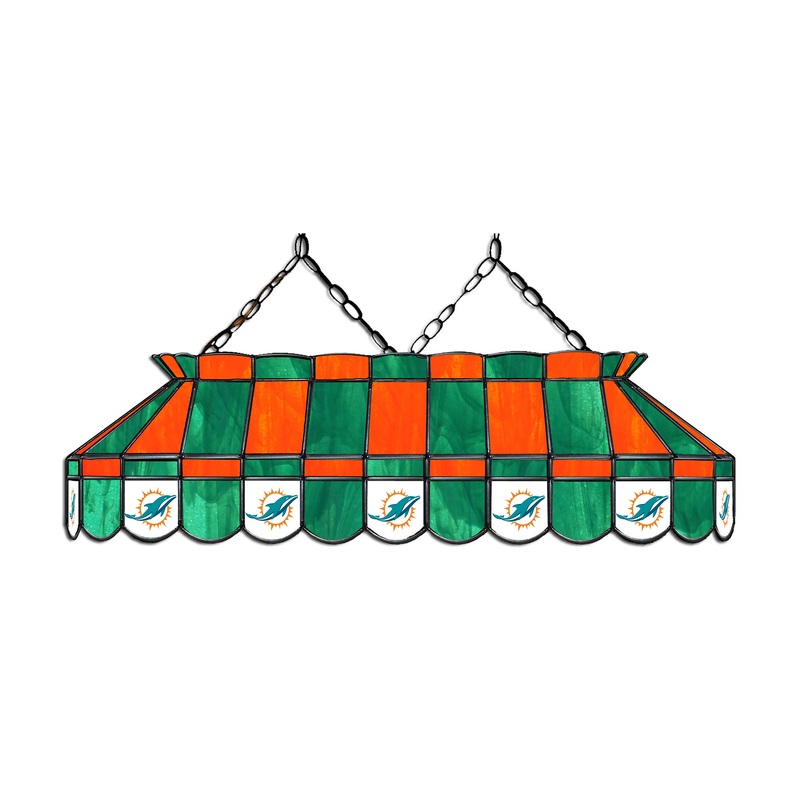 Miami Dolphins 40 Glass Lamp