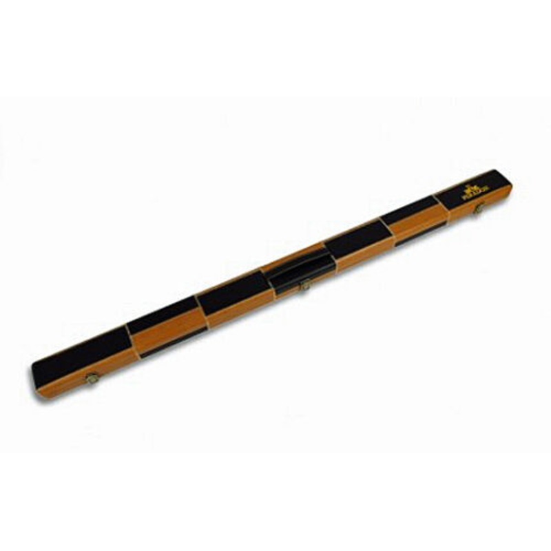 PERADON 3/4 cue case black and brown patch leather look quality case