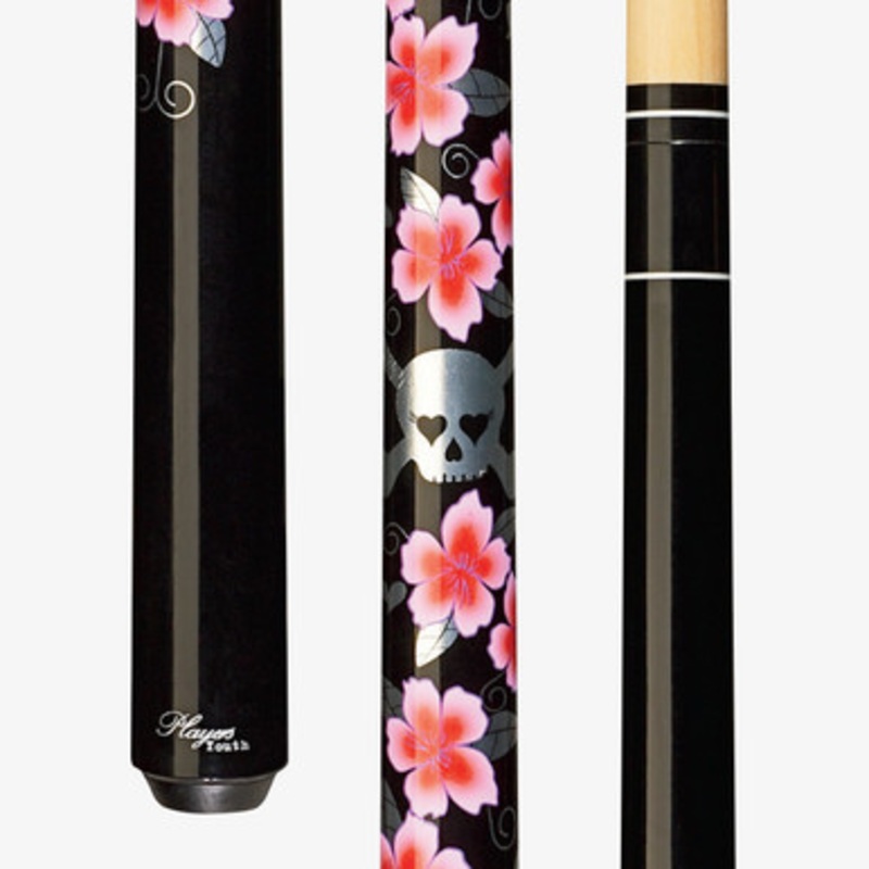 Players Flowers & Skulls Y-G06 Shorty Cue