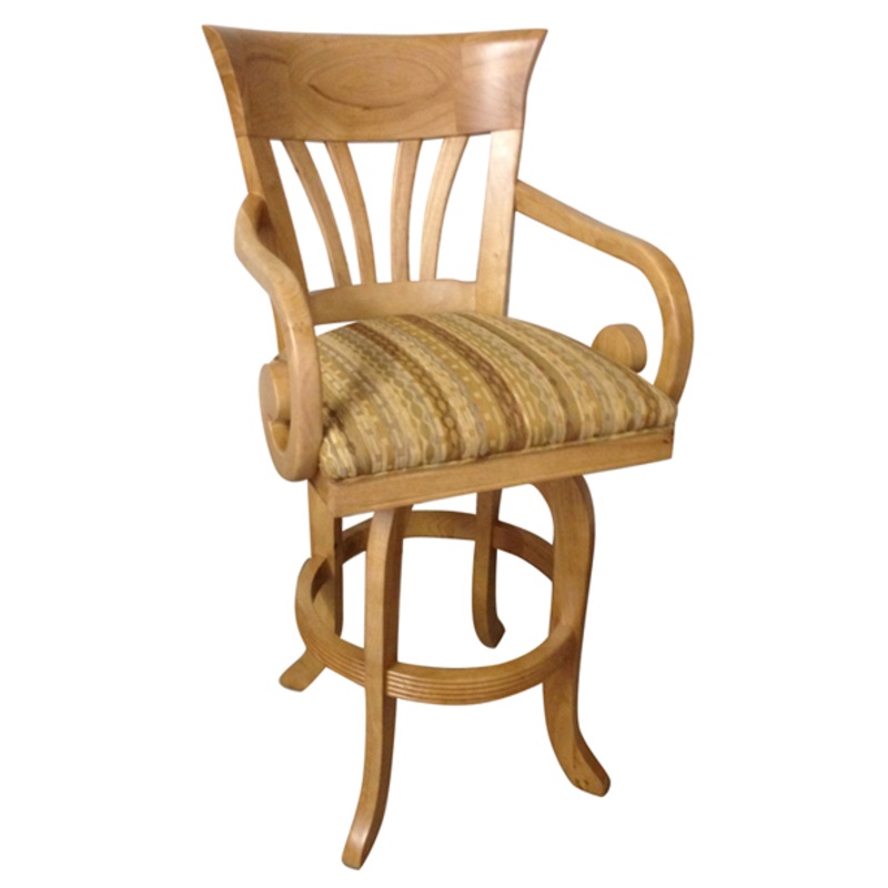 Tobias Wave with Arms Stool