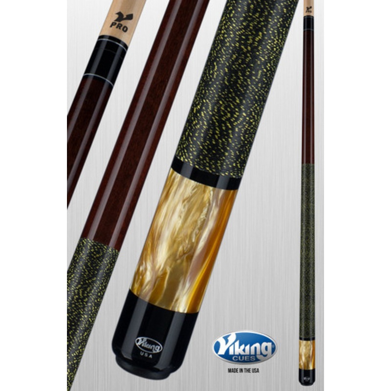 Viking B2805 Coffee/Yellow Pearl with Linen Wrap Cue