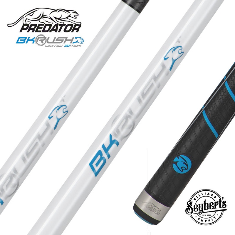 Predator BK Rush Pearl White 30th Anniversary Break Cue – Sport Wrap – BKRUSH30PRLSW