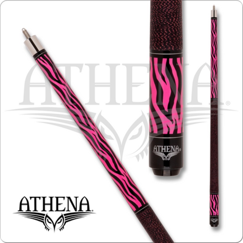 Athena ATH63 Pink Zebra Print Pool Cue
