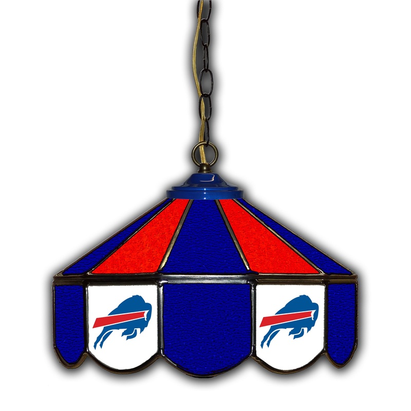 Buffalo Bills  14 Glass Pub Lamp