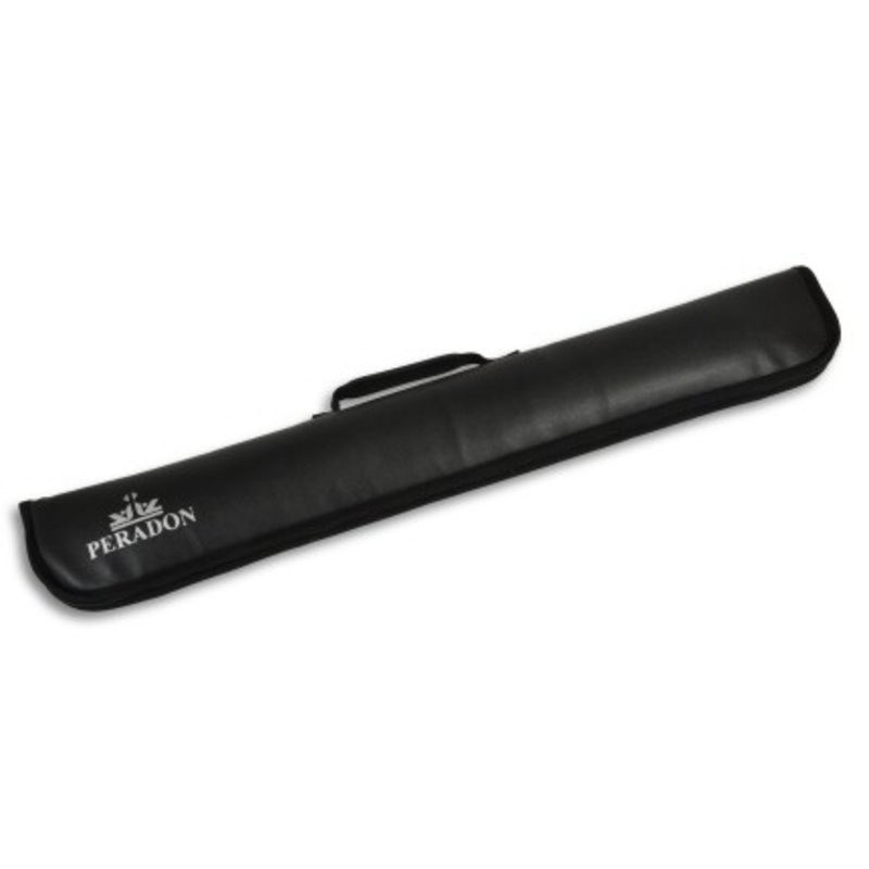 Peradon full zipped black case for 2 piece centre jointed cues